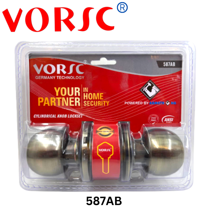 VORSC Door Knob Entrance Lockset Heavy Duty with 3 Keys Lazada PH