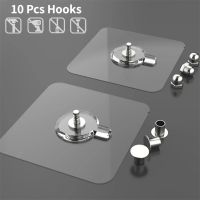 10pcs Adhesive Wall Hook For Frame Strong Poster Screw Stickers Wall Hook Closet Cabinet Wall Hook Hangers