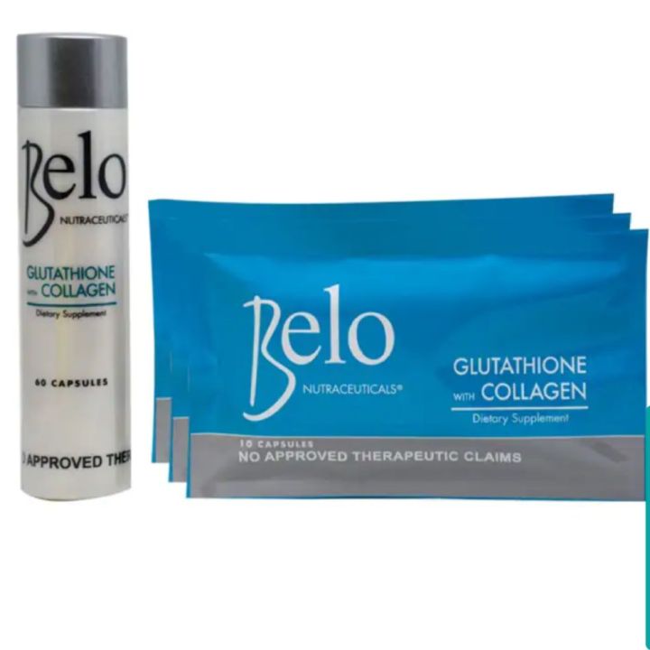 BELO Glutathione with Collagen 250mg 60 Capsules With Free 30 Capsules ...