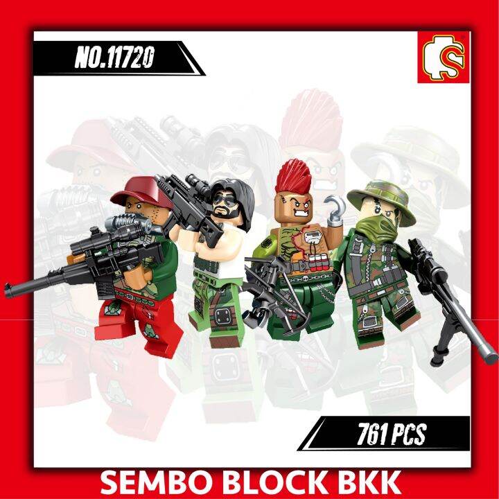 ชุดตัวต่อ-sembo-block-หน่วยปฏิบัติการพิเศษบังเกอร์ตั้งรับเหล่าโจรวายร้าย-sd11720-จำนวน-761-ชิ้น