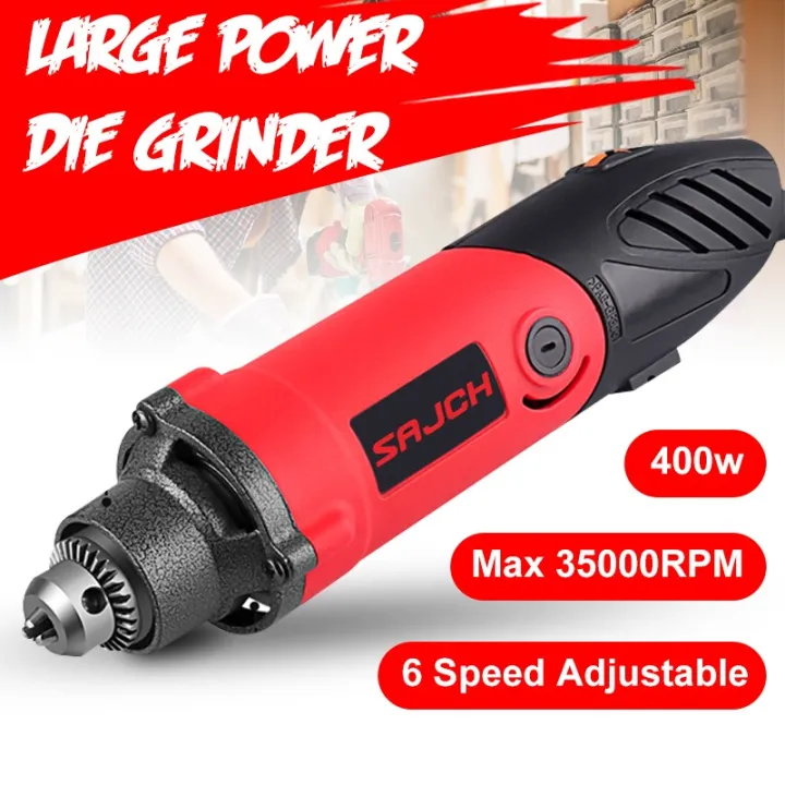 【6 Step Variable Speed】Original 400W Mini Electric Die Grinder Set With