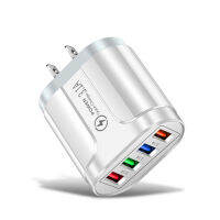 3.1a 4usb Multi-Port ชาร์จโทรศัพท์กับ Led Light Illuminated Travel Fast หัวชาร์จอะแดปเตอร์ EU/US/UK Plug