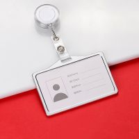 [LWF HOT]❐ 1pc Retractable Badge Card Holder Nurse Doctor Exhibition ID Name Card Badge Holder School Office Supplies