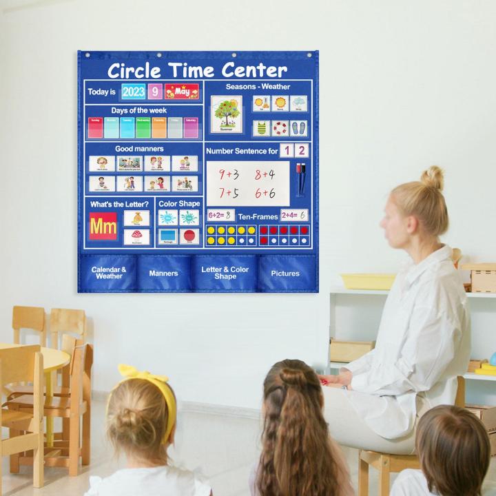 แผนภูมิกระเป๋าศูนย์การเรียนรู้วงกลม-ccarte-สำหรับกิจกรรมคณิตศาสตร์ในชีวิตประจำวันห้องเรียน