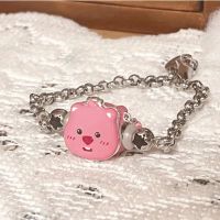 Cute Beaver Loopy Pink Beaded Bracelet Women Jewelry Accessories 【AUG】