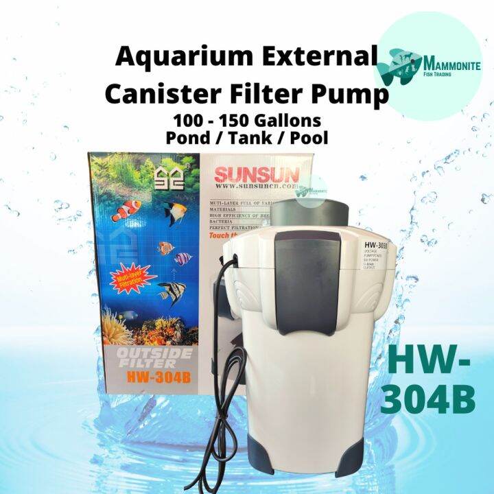Sunsun External Filter HW304B Canister With Pump 55 Watts 2000 L/H For Aquarium Aquascape