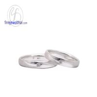 Finejewelthai-แหวน-แหวนเงินแท้925-แหวนเพชรสังเคราะห์-แหวนหมั้น-แหวนแต่งงาน-RC3048cz (เลือกสีตัวเรือนได้)
