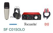 Trả góp 0%Bộ Kit thu âm Samson C01 Focusrite Solo SF C01SOLO