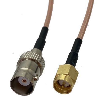 1pcs RG316 BNC Female Jack to SMA Male Plug RF Coaxial Connector Pigtail Jumper Cable Straight New 4inch~5M Electrical Connectors