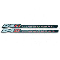 สติ๊กเกอร์ Sticker D4D COMMONRAIL  ขนาด 70x12 cm. สีดำแดง 2ชิ้น  Toyota Hilux Tiger Sr5 โตโยต้า ไทเกอร์ ไฮลัก ปี 2001 - 2005 2ประตู 4ประตู สินค้าราถูก คุณภาพดี  Sticker