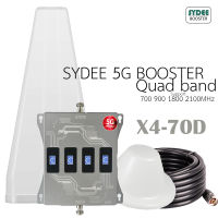 SYDEE X470D Quad band repeater booster  5G 4G 3G  รองรับขยายสัญญาณความถี่ 700/900/1800/2100 MHz