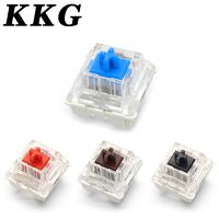 KKG สวิตช์สำหรับ3Pin RGB สวิตช์ MX แบบเงียบแบบคลิกเชิงเส้นสำหรับคีย์บอร์ดแบบกลไกคีย์บอร์ดแบบกลไกเกม