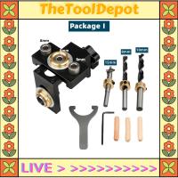 TheToolDepot จิ๊กเจาะเดือยแบบ3 In 1ปรับได้จิ๊กเจาะรูกระเป๋างานไม้6/8/10/12/15Mm ดอกสว่านเจาะสำหรับอุปกรณ์ขุดดินขนาดเล็กเครื่องเจาะตำแหน่ง