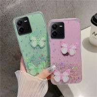 เคสสำหรับ Vivo V25 5G เคสโทรศัพท์แฟชั่นหรูหราระยิบระยับระยิบระยับระยิบระยับระยิบระยับระยิบระยับระยิบระยับลายผีเสื้อประดับพลอยเทียมสวยเคสซิลิโคนนิ่มกันกระแทกฝาครอบด้านหลังเป็นคู่