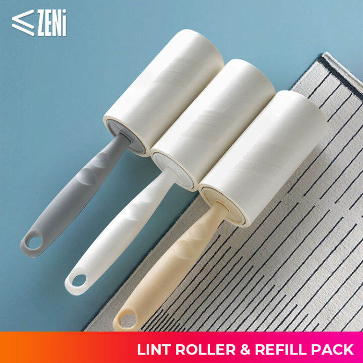 ZENi Lint Roller & Refill Pack Compatible IKEA BASTIS Hair and Dust