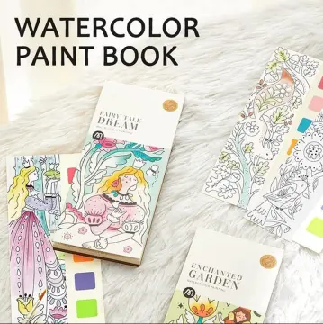 Pocket Watercolor Painting Book, Magic Coloring Books for Kids DIY Paint  Books, Travel Pocket Watercolor Kit Watercolor Paint Bookmark, Improve