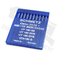 เข็มจักรม้วนปลายขาย เข็มปลายขา เข็มจักรอุตสาหกรรม รหัส UY180GS #20/125 (SCHMETZ) ของเยอรมัน (1แผง/10เล่ม) เบอร์พร้อมส่ง18, 20 และ 22