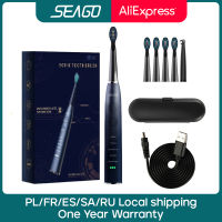 Seago Electric Sonic Toothbrush SG-575 USB Charge Rechargeable Waterproof Electronic Tooth Brushes Replacement Heads Gift