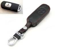 ♀◑✽ Leather Case Cover Holder Fit For Mazda 3 6 CX-5 CX-7 MX-5 CX-9 Smart Remote Key New WAZX1T763SKE11 WAZSKE13D01 662F-SKE13D01