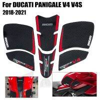 สำหรับ Ducati Panigale V4S Streetfighter V4s 2018-2021แผ่นถังเชื้อเพลิงรถมอเตอร์ไซค์สติ๊กเกอร์ป้องกันรูปลอกที่ยึดเข่าชุดตกแต่ง