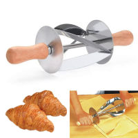 Kitchen Baking Stainless Steel Rolling Dough Cutter For Making Croissant Cake Decorating Tools Rolling For Croissant Bread
