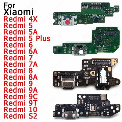 บอร์ดซ่อมโทรศัพท์มือถือดั้งเดิมสำหรับ Redmi 10 9 9A 9C 9T 8 8A 7 7A 6 6A 5 Plus 4X 5A S2 Pro ชาร์จพอร์ตขั้วต่อ Usb ชิ้นส่วนแผ่น