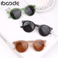 【hot】 iboode Fashion Round Kids Sunglasses Children Goggle Baby Boys Anti-UV Glasses Shades Colorful UV400 Eyewear