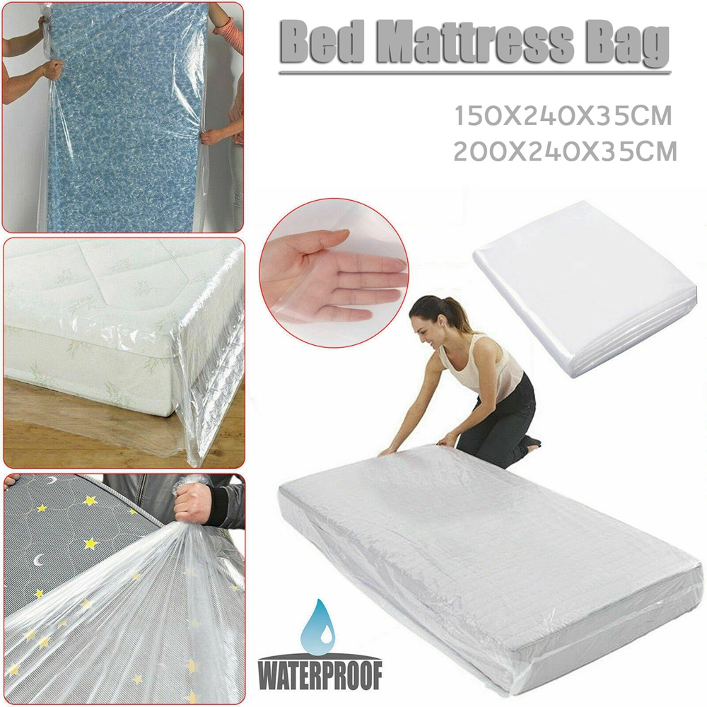 HEAVY DUTY MATTRESS BAG STORAGE COVER DUST PROTECTOR SINGLE DOUBLE SUPER KING UK 