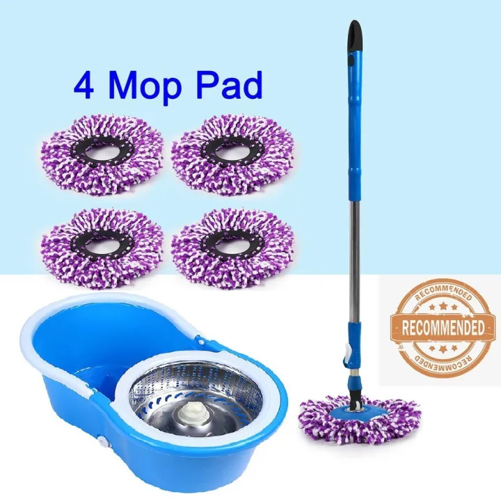 360° Easy Spin Mop Stainless Magic (with 4 wheelsl) 'Mop Head Upgrade