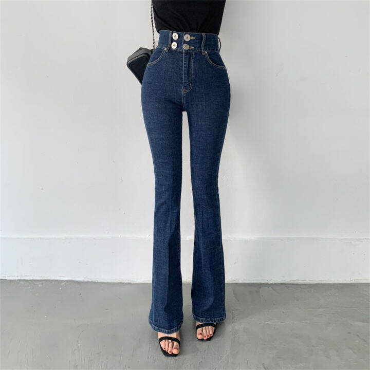 2021hzirip-autumn-blue-casual-denim-flare-pants-2021-skinny-high-waist-chic-ol-full-length-jeans-loose-women-new-wide-leg-trousers