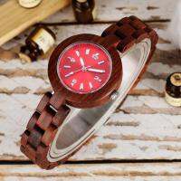 Women Watches Red Sandalwood Top nd Luxury Woman Small Wood Watch Ladies Minimalist Female Clock Wooden Band Relogio Feminino