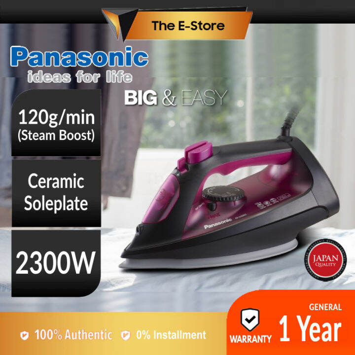 Panasonic NIU400 Steam Iron with Big Ceramic Soleplate NIU400CPSK