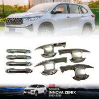 ครอบมือจับประตู เบ้ารองมือเปิดประตู รุ่น โตโยต้า อินโนว่า ซีนิกซ์ TOYOTA INNOVA ZENIX ปี 2023 - 2024 สีโครเมี่ยม