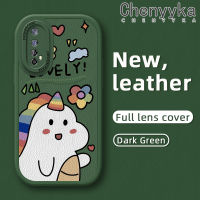 เคส Chenyyyka สำหรับ Realme 7 4G Realme C17 7i Narzo 20 Pro หลากสีน่ารักการ์ตูนยูนิคอร์นคุณภาพสูงโชคดีและทนทานเคสโทรศัพท์หนังนิ่มเคสป้องกันกล้องคลุมทั้งหมดเคสกันกระแทกขอบนิ่มสี