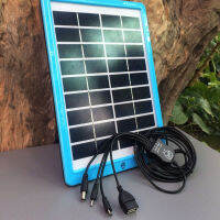 แผงโซล่าเซลล์ Solar Panel Tiger World รุ่นM5-P18 พร้อมใช้งาน สายยาว 3เมตร พร้อมชุดหัวชาร์จ 4หัว