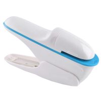 2X No Nails Stapling Machine Mini Cute Book Stapler No Staples Required Stapleless Stapler Without Staple White