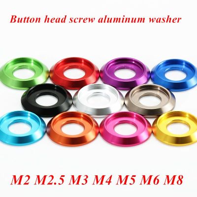 5/10pcs aluminum cnc washer M2 M2.5 M3 M4 M5 M6 M8 colourful Aluminum cup head washer for button head screw bolts Tapestries Hangings