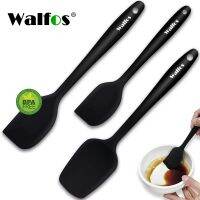 WALFOS Set Of 3 Heat Resistant Silicone Cooking Tools Kitchen Utensils Set Baking Pastry Tools Spatula Spoon Turner Accessories