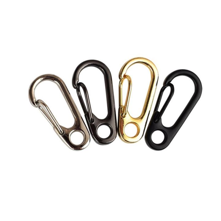 10-pcs-lot-mini-spring-backpack-clasps-climbing-carabiners-edc-keychain-camping-bottle-hooks-paracord-bag-buckles