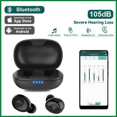 ZZOOI Rechargeable Hearing Aids Bluetooth Hearing Aid For Deafness Elderly Digital Sound Amplifier High Power Ear Aids Audifonos