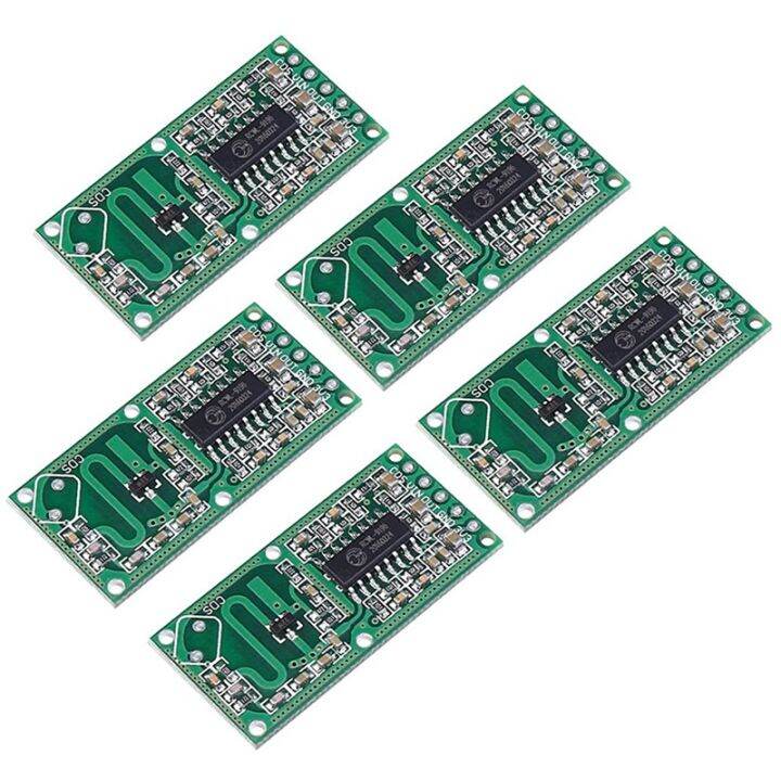 5 PCS Microwave Doppler Motion Detector Sensor RCWL0516 Module Board Switch for Arduino