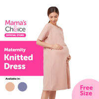 Mamas Choice ชุดคลุมท้อง ชุดให้นมลูก ผ้านิต นุ่มนิ่ม ยืดหยุ่น ใส่สบาย ไม่ร้อน - Maternity Knitted Dress