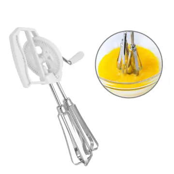 1pc Plastic Folding Storage Manual Rotary Egg Beater, Hand Whisk