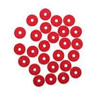 90Pcs Piano Keyboard Felt Front Rail Regulating Punchings Repair Parts (Red)