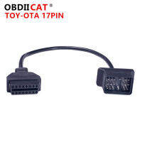 สำหรับ Toyot 17 Pin ถึง16 Pin OBD2 Adapter Cable Lead Diagnostic Interface OBD 2 17PIN Extension Cable