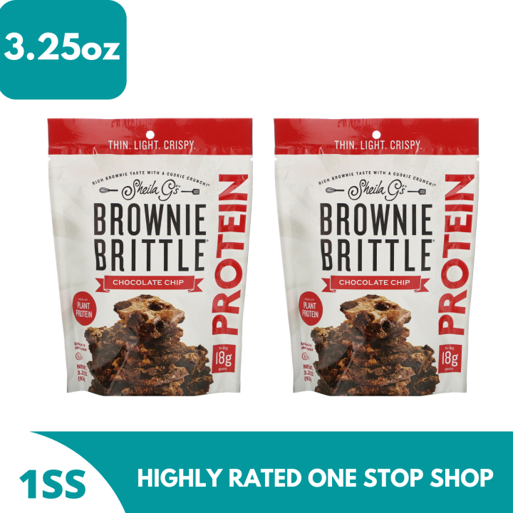 Sheila G's Brownie Brittle Protein Chocolate Chip 3.25oz x 2pcs Lazada PH