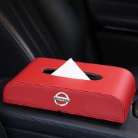 NEW Nissan multi-functional car tissue box car leather tissue box car napkin drawer ting