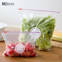 10Pcs PVC Fresh Keeping Bag For Vegetable Fruit Storage Freezing Preservation Zipper Sealed Bags Kitchen Food Organization Tools