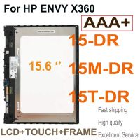 ใหม่15.6 LCD สำหรับอุปกรณ์เติมหมึก HP X360 15-DR 15T-DR100 15M-DR 15-DR0012DX L53545-001 FHD UHD L53548-001หน้าจอสัมผัส Digitizer