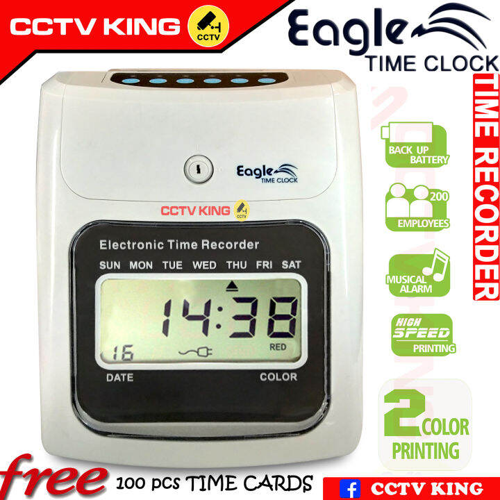 Bundy Clock Time Attendance Keeper DTR EAGLE TIME CLOCK up to 200